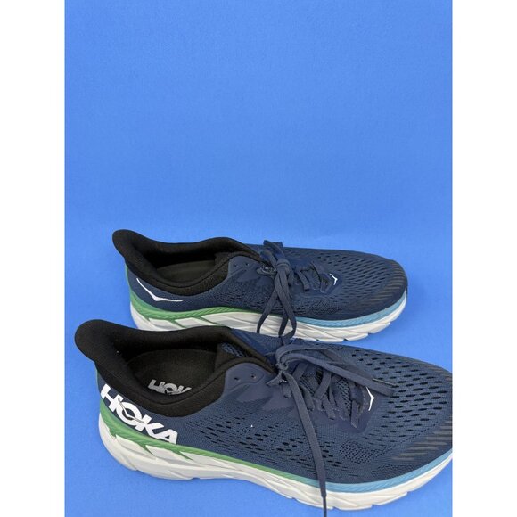 Hoka One One Men’s Clifton 7 Wide Size 12 2E Navy Blue Running Shoes Sneakers - Picture 7 of 8